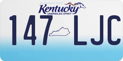 KY license plate 147LJC