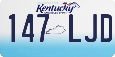 KY license plate 147LJD