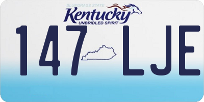 KY license plate 147LJE