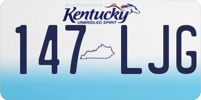 KY license plate 147LJG