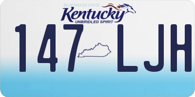 KY license plate 147LJH