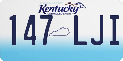 KY license plate 147LJI