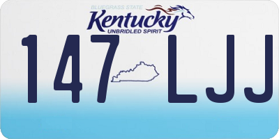 KY license plate 147LJJ