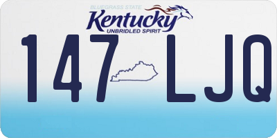 KY license plate 147LJQ