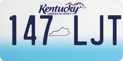KY license plate 147LJT