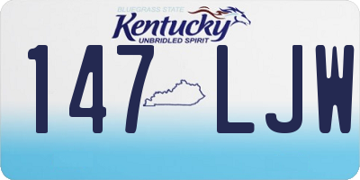 KY license plate 147LJW
