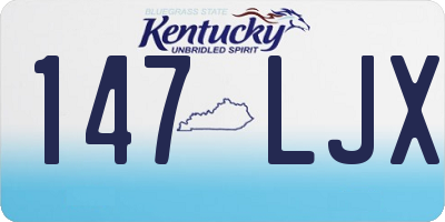 KY license plate 147LJX