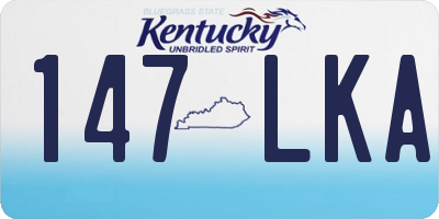 KY license plate 147LKA