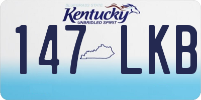 KY license plate 147LKB