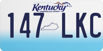 KY license plate 147LKC