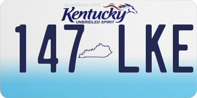 KY license plate 147LKE