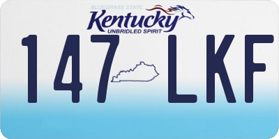KY license plate 147LKF
