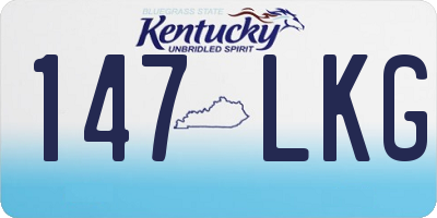 KY license plate 147LKG