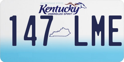 KY license plate 147LME