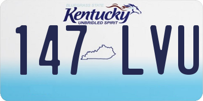 KY license plate 147LVU