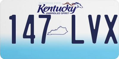KY license plate 147LVX
