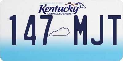 KY license plate 147MJT