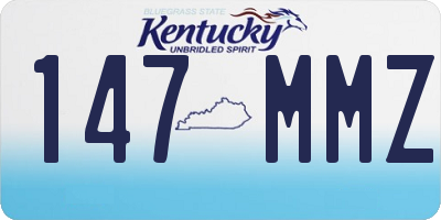 KY license plate 147MMZ