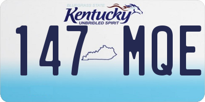 KY license plate 147MQE