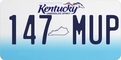 KY license plate 147MUP