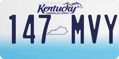 KY license plate 147MVY