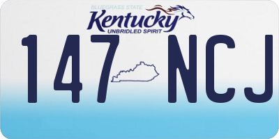 KY license plate 147NCJ