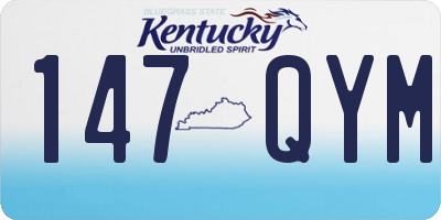 KY license plate 147QYM