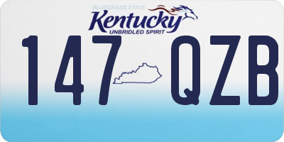KY license plate 147QZB