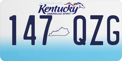 KY license plate 147QZG