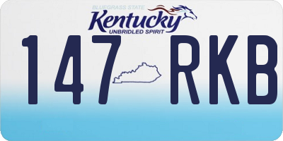 KY license plate 147RKB