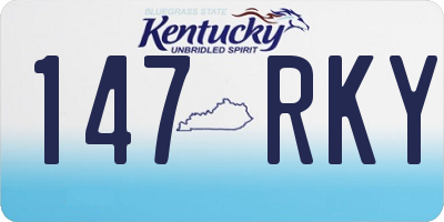 KY license plate 147RKY