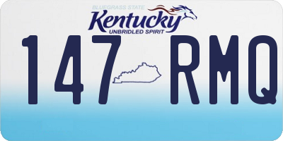KY license plate 147RMQ