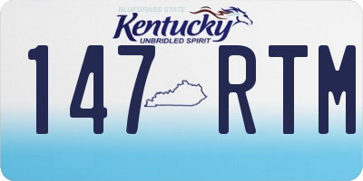 KY license plate 147RTM