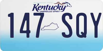 KY license plate 147SQY