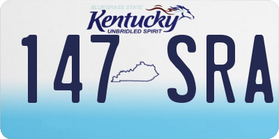 KY license plate 147SRA