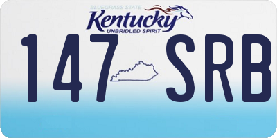 KY license plate 147SRB