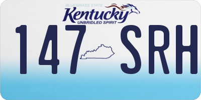 KY license plate 147SRH