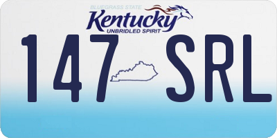 KY license plate 147SRL