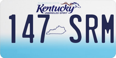 KY license plate 147SRM