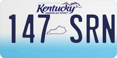 KY license plate 147SRN