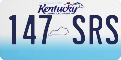 KY license plate 147SRS