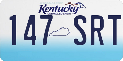 KY license plate 147SRT