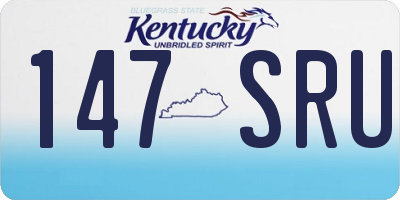 KY license plate 147SRU