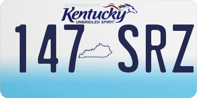 KY license plate 147SRZ