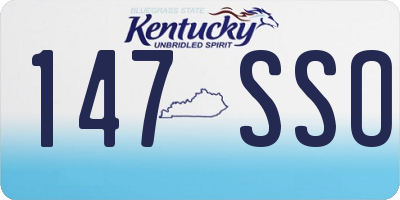 KY license plate 147SSO