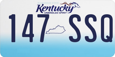 KY license plate 147SSQ
