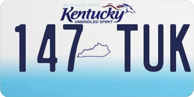 KY license plate 147TUK