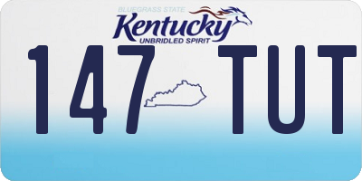 KY license plate 147TUT