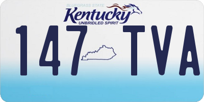 KY license plate 147TVA