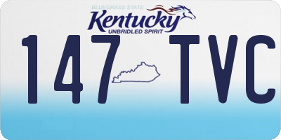 KY license plate 147TVC